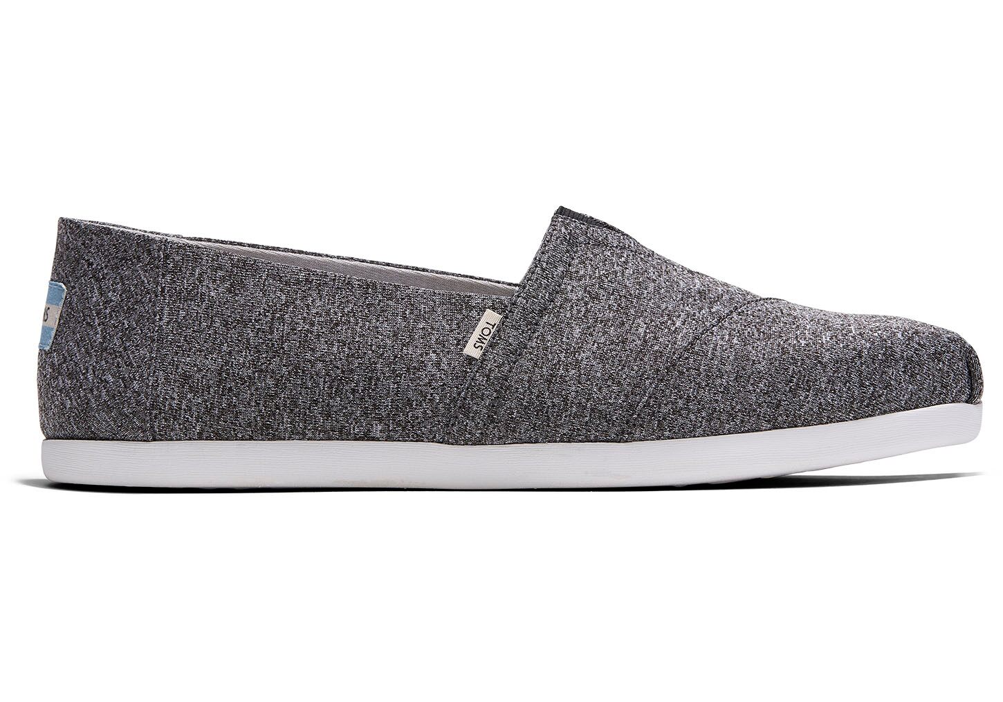 Toms Classics REPREVE Melange Knit - Mens Alpargata Espadrilles - Grey - NZ - 728139XEI